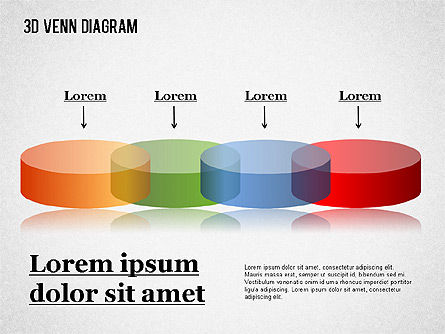 透明な色のベン図, スライド 7, 01345, ビジネスモデル — PoweredTemplate.com