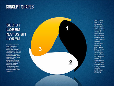 Ensemble de formes de concept, Diapositive 12, 01347, Formes — PoweredTemplate.com