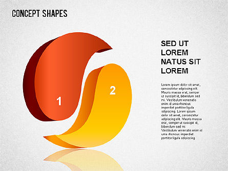 Concept Shapes Set, Slide 3, 01347, Shapes — PoweredTemplate.com