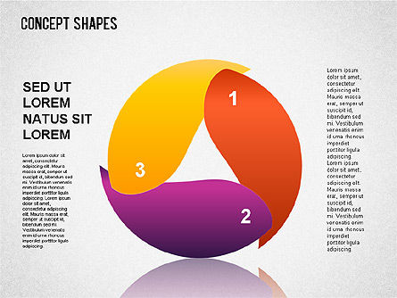 Concept Shapes Set, Slide 4, 01347, Shapes — PoweredTemplate.com