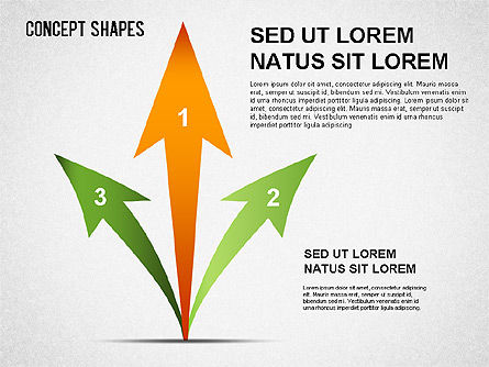Conjunto de formas de concepto, Diapositiva 5, 01347, Formas — PoweredTemplate.com