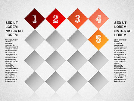 Schéma de processus séquentiel séquentiel, Diapositive 6, 01351, Schémas de procédés — PoweredTemplate.com
