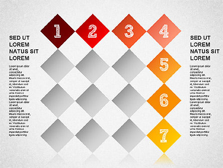 Schéma de processus séquentiel séquentiel, Diapositive 8, 01351, Schémas de procédés — PoweredTemplate.com