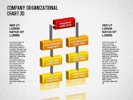 3D Org Chart, Slide 15, 01355, Organizational Charts — PoweredTemplate.com