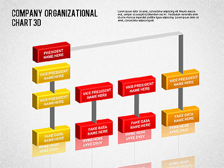 3d organigram, Dia 9, 01355, Organisatorische Grafieken — PoweredTemplate.com