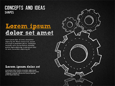 概念とアイデアの図形, スライド 10, 01356, 図形 — PoweredTemplate.com