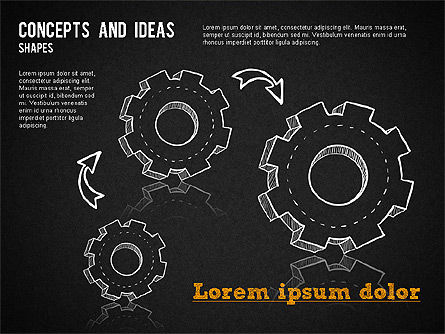 Concepts and Ideas Shapes, Slide 13, 01356, Shapes — PoweredTemplate.com