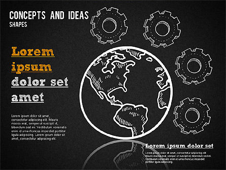 Concepts et formes d'idées, Diapositive 14, 01356, Formes — PoweredTemplate.com