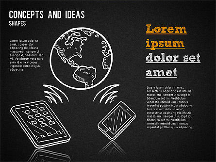Concepts et formes d'idées, Diapositive 15, 01356, Formes — PoweredTemplate.com