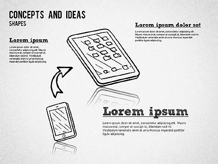 개념 및 아이디어 모양, 슬라이드 3, 01356, 모양 — PoweredTemplate.com