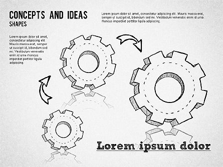 Concepts e formas de idéias, Deslizar 5, 01356, Formas — PoweredTemplate.com