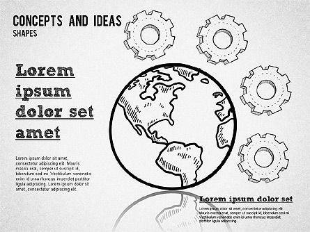 Concepts e formas de idéias, Deslizar 6, 01356, Formas — PoweredTemplate.com