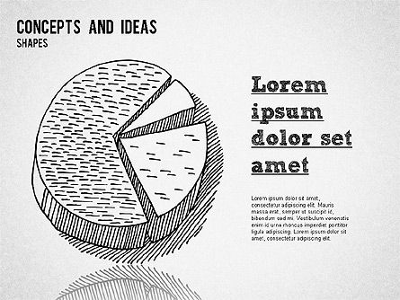 개념 및 아이디어 모양, 슬라이드 8, 01356, 모양 — PoweredTemplate.com