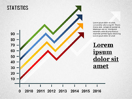 Rapport statistique, Modele PowerPoint, 01357, Modèles commerciaux — PoweredTemplate.com