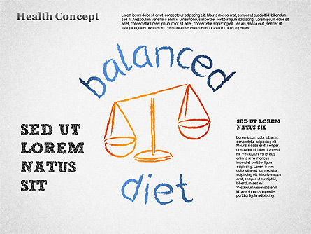 Healthy formas de conceito de estilo de vida, Deslizar 10, 01359, Diagramas e Gráficos Médicos — PoweredTemplate.com