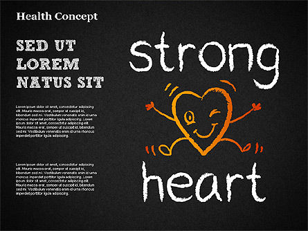 건강한 라이프 스타일 컨셉 모양, 슬라이드 14, 01359, 의학 도표 및 차트 — PoweredTemplate.com
