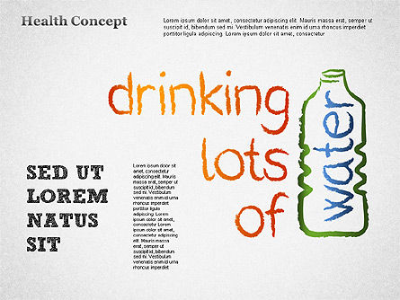 Forme Healthy lifestyle concept, Slide 6, 01359, Diagrammi e Grafici Medici — PoweredTemplate.com