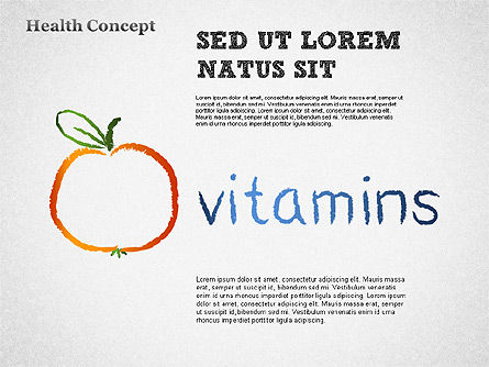 Healthy Lifestyle Concept Shapes, Slide 7, 01359, Medical Diagrams and Charts — PoweredTemplate.com