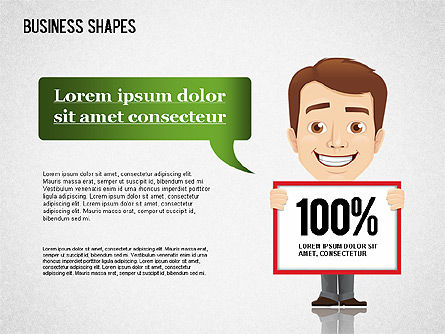 Caja de herramientas de formas de negocio, Diapositiva 5, 01360, Formas — PoweredTemplate.com