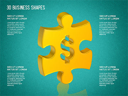 3D Business Shapes, Slide 10, 01361, Shapes — PoweredTemplate.com