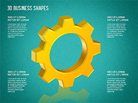 Formas de negocio en 3D, Diapositiva 11, 01361, Formas — PoweredTemplate.com
