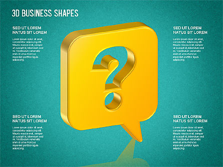 3D Business Shapes, Slide 12, 01361, Shapes — PoweredTemplate.com