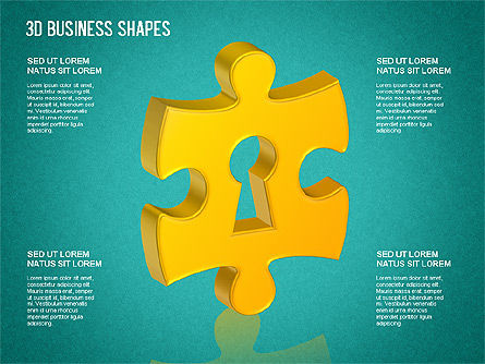 Formas de negocio en 3D, Diapositiva 15, 01361, Formas — PoweredTemplate.com