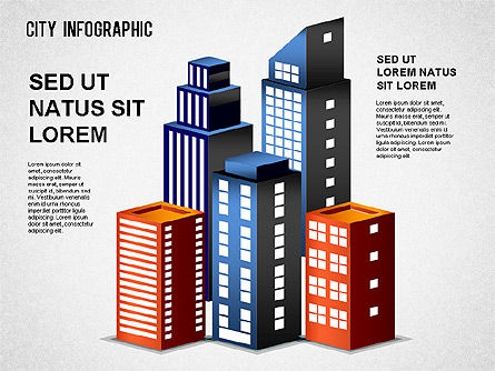 Infografis Kota, Slide 10, 01362, Templat Presentasi — PoweredTemplate.com