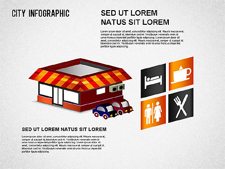 Infografis Kota, Slide 14, 01362, Templat Presentasi — PoweredTemplate.com