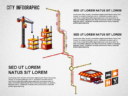 Stad infographics, Dia 16, 01362, Presentatie Templates — PoweredTemplate.com
