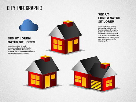 Infografis Kota, Slide 9, 01362, Templat Presentasi — PoweredTemplate.com