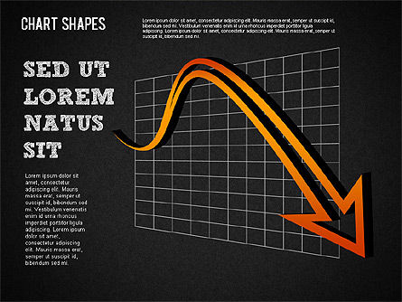 차트 모양, 슬라이드 16, 01363, 모양 — PoweredTemplate.com