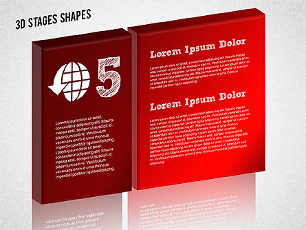 Table de scène 3d, Diapositive 10, 01367, Schémas d'étapes — PoweredTemplate.com