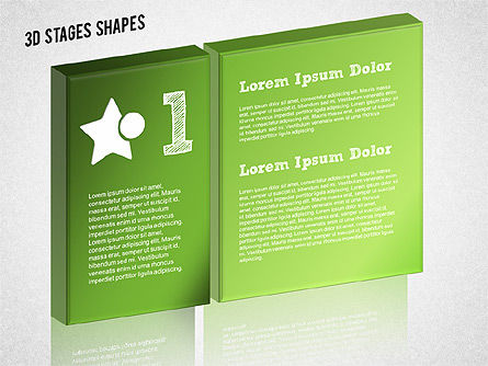 Table de scène 3d, Diapositive 6, 01367, Schémas d'étapes — PoweredTemplate.com
