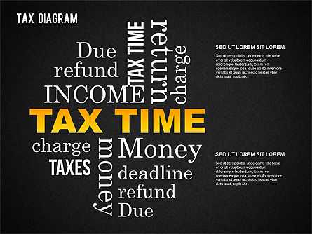 Tax Diagram, Slide 13, 01368, Business Models — PoweredTemplate.com