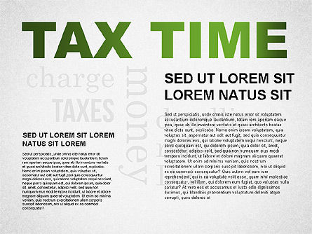 세금 도표, 슬라이드 2, 01368, 비즈니스 모델 — PoweredTemplate.com