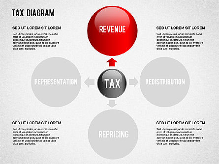 Tax Diagram, Slide 8, 01368, Business Models — PoweredTemplate.com