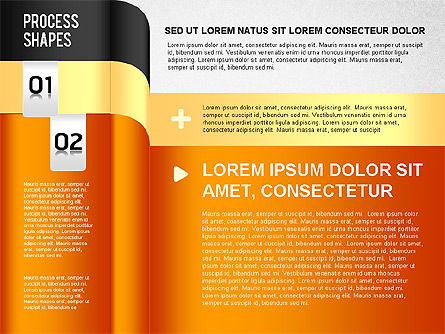 Schéma des étapes à rayures, Diapositive 2, 01369, Modèles commerciaux — PoweredTemplate.com