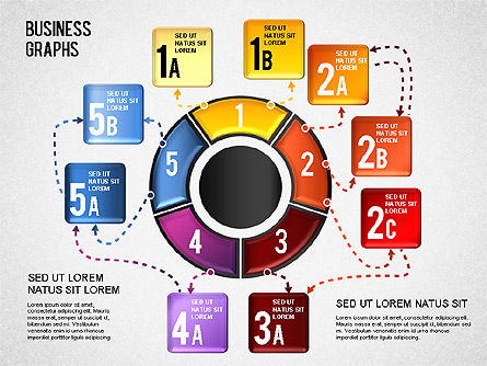 Gráfico distribuido, Diapositiva 10, 01372, Gráficos — PoweredTemplate.com