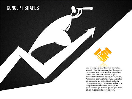 Financial Concept Shapes, Slide 13, 01373, Shapes — PoweredTemplate.com