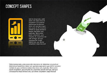 Bentuk Konsep Keuangan, Slide 14, 01373, Bentuk — PoweredTemplate.com