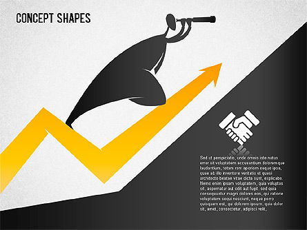 Financial Concept Shapes, Slide 5, 01373, Shapes — PoweredTemplate.com