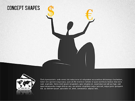 Financial Concept Shapes, Slide 7, 01373, Shapes — PoweredTemplate.com