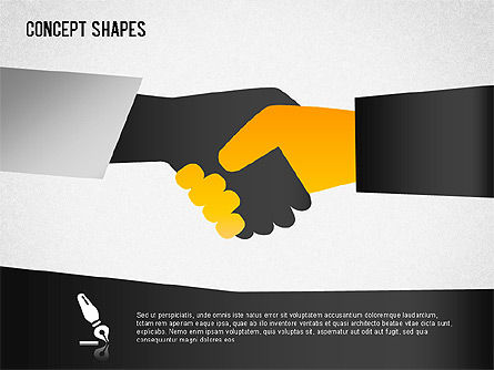 Financial Concept Shapes, Slide 8, 01373, Shapes — PoweredTemplate.com