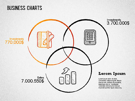 Gráficos de estilo de desenho, Deslizar 8, 01375, Modelos de Negócio — PoweredTemplate.com
