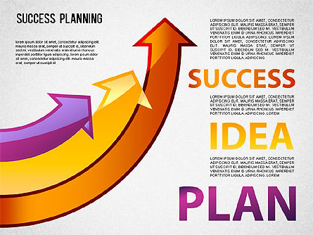 성공 계획 차트, 슬라이드 9, 01376, 단계 도표 — PoweredTemplate.com