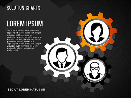 ソリューションの形状とチャート, スライド 14, 01377, ビジネスモデル — PoweredTemplate.com