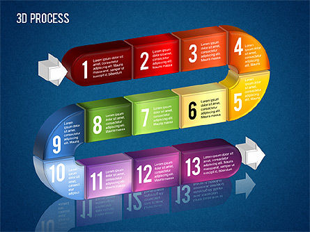 Processo 3d, Slide 16, 01378, Diagrammi di Processo — PoweredTemplate.com