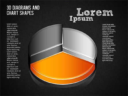 3D Diagrams and Charts Shapes, Slide 16, 01379, Shapes — PoweredTemplate.com