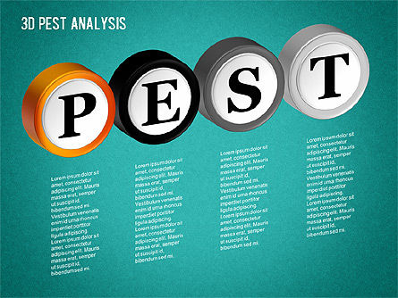 Diagrama de análisis 3D PEST, Diapositiva 16, 01380, Modelos de negocios — PoweredTemplate.com